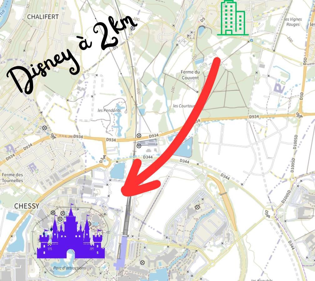 Appartement Cosy Tres Proche Disney Coupvray Zewnętrze zdjęcie
